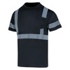 WISIGO High Visibility Short Sleeve T-Shirts with Reflective Strips and