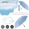 CarsMinders Windproof Travel Umbrella with 16 Sturdy Ribs,Compact and Foldable,One-Touch
