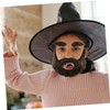 FOMIYES 1 Set Beard Dress up Balm Beards Bushy Fake