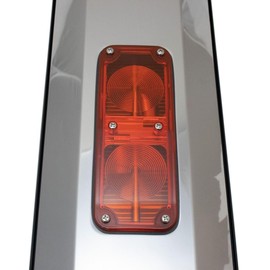 SOBOANT 16" X 6" Stainless Steel West Coast Mirror Heated Turn Signal for Mitsubishi Fuso Hd Semi Truck Manual-Adjustment Type Smooth Clear-Glass Paint to Match,Fit Testing