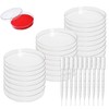 YINZZTR Plastic Petri Dish, Laboratory Cell Tissue Petri Dishes, Transparent