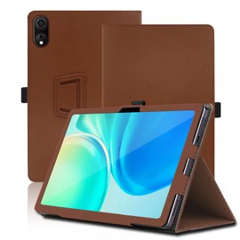 Case for Blackview Tab 90 WiFi 10.92 inch, Blackview Tab 90 WiFi Tablet Case, Folding Stand Protective Cover with Pencil Holder and Wrist Strap, Full Protection. (Brown)
