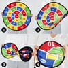 Dartboard for Children Set, 29 Inch Double-Sided Dartboard with 12
