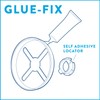 Croydex QM461841 Glue-Fix Worcester Tumbler and Holder, Easy Fit No