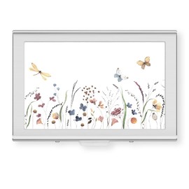 Rouidr Credit Card Holder, Small Credit Card Wallet, Slim RFID Metal Card Holder Wallet, Business Card Case ID Case for Women Men(Butterfly)