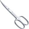 DERDOUT Curved Cuticle Scissors Extra Fine, Stainless Steel Small Manicure