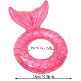 Pool Inflatable Rubber Ring Swim Rings Inflatable Pool Floats for Adults Kids Pool Ring Water Sports Toys Girls Boys Summer Swimming Pool Beach Party Tube Toy