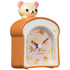 Seiko Clock CQ160A Table Clock, Product Size: 3.8 x 2.5 x 2.0 inches (9.6 x 6.4 x 5.0 cm), Korilakkuma Alarm Clock, Analog