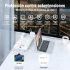 Glückluz Regleta Multicontacto Pared USB, Conector Múltiple con Varios Enchufes