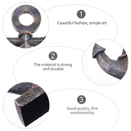 jojofuny Nautical Decor Resin Boat Anchor Model Mediterranean Style Nautical Beach Home Desktop Decor