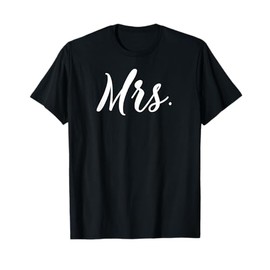 Mr and Mrs Shirts for Couples Honeymoon Mrs T-Shirt Set T-Shirt