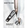 TIKIDESIGN Titanium Zip Zipper, Pack of 2 Zip Pendants, Removable