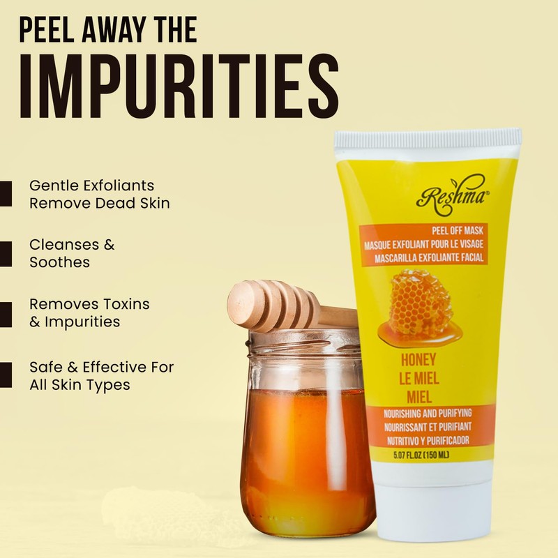 Reshma Beauty Honey Peel Off Mask | Removes Blackheads &