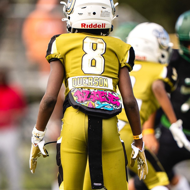 Battle Clown Chrome Football Back Plate - Adult