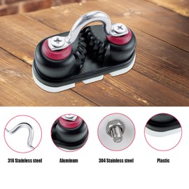 dcvbny 4Pcs Kayak Cam Cleat with Strap Boat Canoe Sailing Boat Dinghy Aluminum Cam Cleats Marine Fast Entry Kayak Cleats for Sailing Sailboat Kayak Canoe Dinghy Quick Fix Boat Cleat Accessories