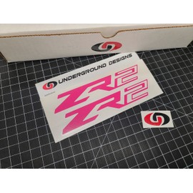 ZR2 Accent Decals Mini 6" Racing Fender Stickers (2) Colorado Silverado 2015-2023 Select Colors: (Hot Pink)