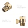 ChuangTim Brushed Gold Shower Head Shut Off Valve, 1/2" NPT
