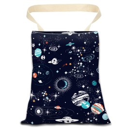 ANKVRP Car Trash Can, Durable Hanging Car Trash Garbage Bag, Cute Automotive Garbage Cans Organizer, Cute Blue Space