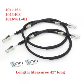 hdperformanceparts 2x Rear Brake Cables 42" for Club Car Golf Cart DS 81-99 Passenger & Driver Side