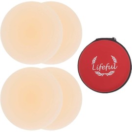 2 Pares de Pezoneras de Silicona Adhesiva para Mujer y Cubrepezones. Nipple Covers Invisibles y Reutilizables para Mujer y Cubre pezones.