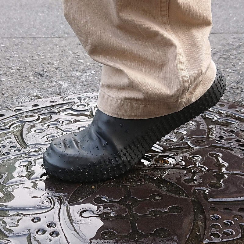 Etsumi Waterproof Shoe Cover 2 (M, Black)