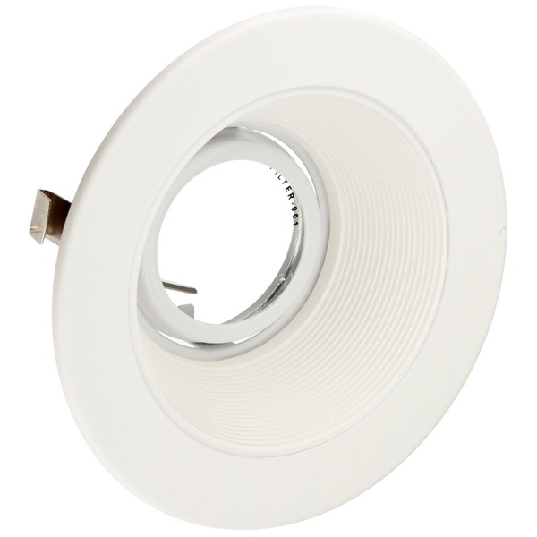 Elco Lighting EL1493W 4" Low Voltage Adjustable Step Baffle Trim,White