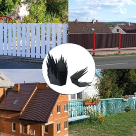 metal anti climb spikes,Security Fence Spikes,(3.18*2.75"/12 pcs)Deterrent Fence Wall Spikes,Anti-Intrusion Fence Spikes,Anti-Theft Spikes for Fence or Wall Decoration Home Security Improvement (12)