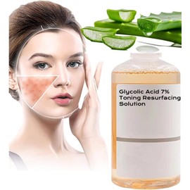 Ácido glicólico al 7% Solución tonificante Ácido glicólico al 7% Tónico rejuvenecedora tonificante para imperfecciones y acné, exfoliación Facial Poros astringentes