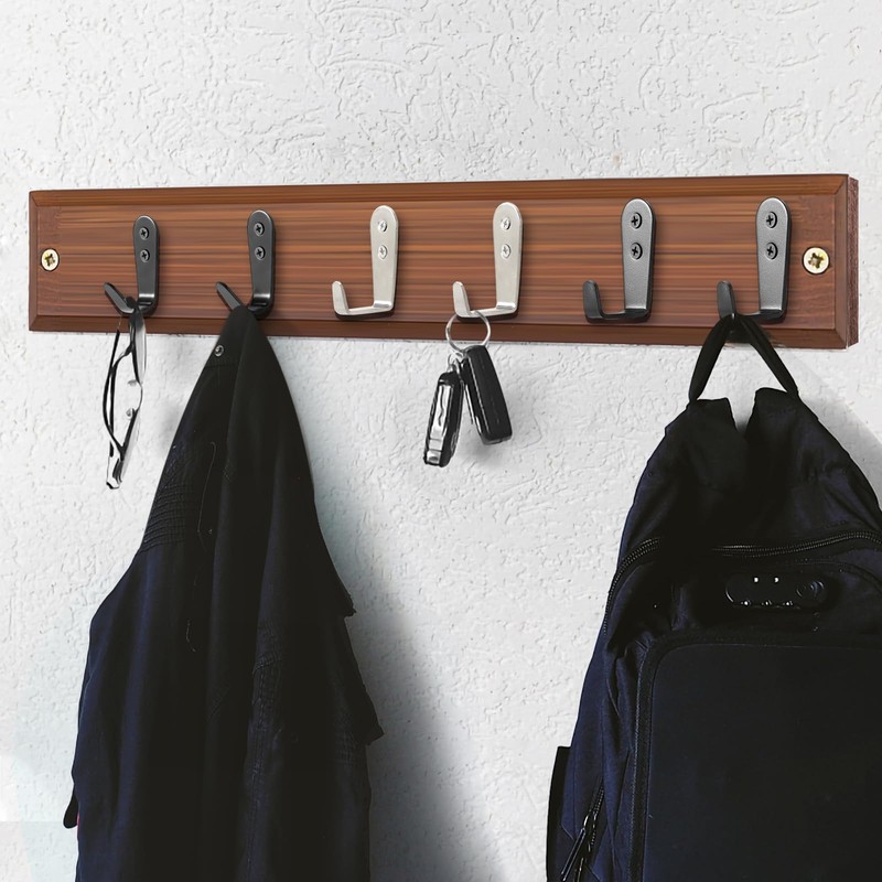 IBERDE 8 Pcs Stainless Steel Hooks for Hanging, Heavy Duty