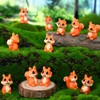 50 Pcs Mini Resin Squirrel Miniature Tiny Squirrel Figures Mini