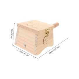 SAFIGLE Wooden Moxibustion Jar Portable Moxa Stick Holder for Home Use Lightweight Smart Moxibustion Box for Travel and Abdomen Therapy Durable and Skin Friendly Design