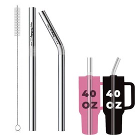 Metal Drinking Straws Gifts for Women Men Birthday Gifts for Mom Dad Grandma Grandad Birthday Gifts from Grandkids Granddaughter Grandson Happy Birthday Gifts for Women Men Mother Aunt Uncle 3pcs