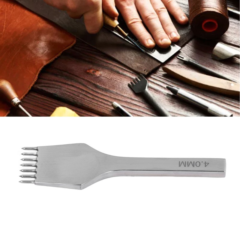 Leather Pricking Iron Round Cutting Mirror Polished High Speed Steel