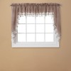 Renaissance Home Fashion Lillian Swag Pair with Macrame Band, 56-Inchx38-Inch,