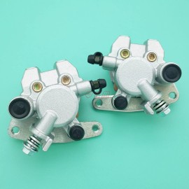 QRM Front Brake Calipers For 2001-2018 Honda Sportrax 250 TRX250EX TRX250X With Pads