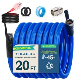 20FT Heated Water Hose for RV,-45 ℉ Antifreeze 4.0 Upgraded Heated Drinking Water Hose，Rv Accessories，Rv Water Hose