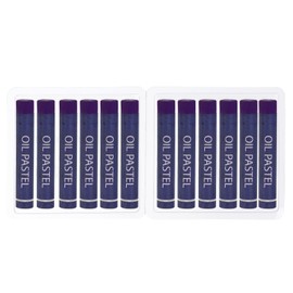 PATIKIL Purple Oil Pastels, 12Pcs Soft Oil Crayons Creamy Pastels Stick Art Supplies for Art Painting Drawing Blending Graffiti for Artists Beginners