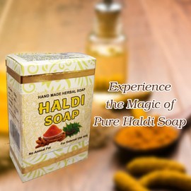 Green Cairo Haldi Soap-2Pack | Real Turmeric| Handmade 100% Herbal with No Animal Fats and No Harmful Chemicals