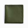 fortunatever Mens Solid Pocket Square (Olive Green)