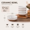 AmorArc Ceramic Cereal Bowls Set of 6, 22oz Stoneware Soup