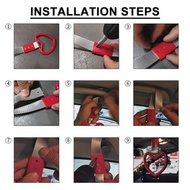 LIRU Cherry Shape Handle Japanese Subway Ring Decor Train Bus Handle Hand Strap Drift Charm Car Interior Exterior Accessory Black & purple