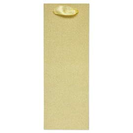 Papyrus Christmas Beverage Gift Bag, Gold Glitter (1 Bag)