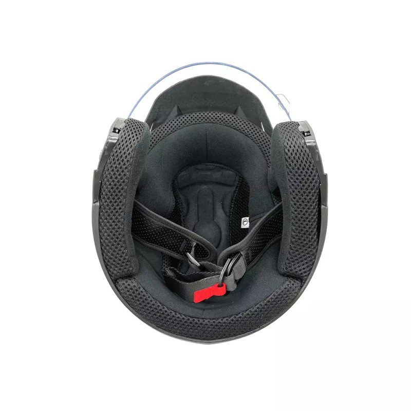 MMG Motorcycle Scooter Open Face Helmet Crux Flip Up Visor