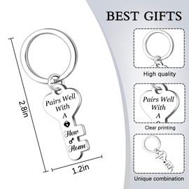 MOEXUKO House Warming Gifts New Home Housewarming Keychain House Essentials for New Home Homeowner Gifts for Couple Friends Neighbor Sweet Homes Gift for Women Men First Homes Keyring