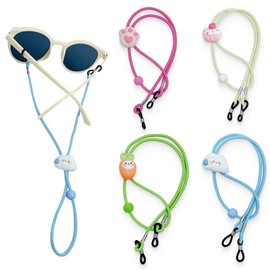 JEYORZY JEYORZY Pack of 4 Children's Glasses Strap Adjustable Girls Boys Glasses Cord Glasses Chain Glasses Cord Sports for Sports Glasses Sunglasses Glasses Protective Glasses