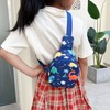 Bolso bandolera para niños con diseño de dinosaurio y unicornio,