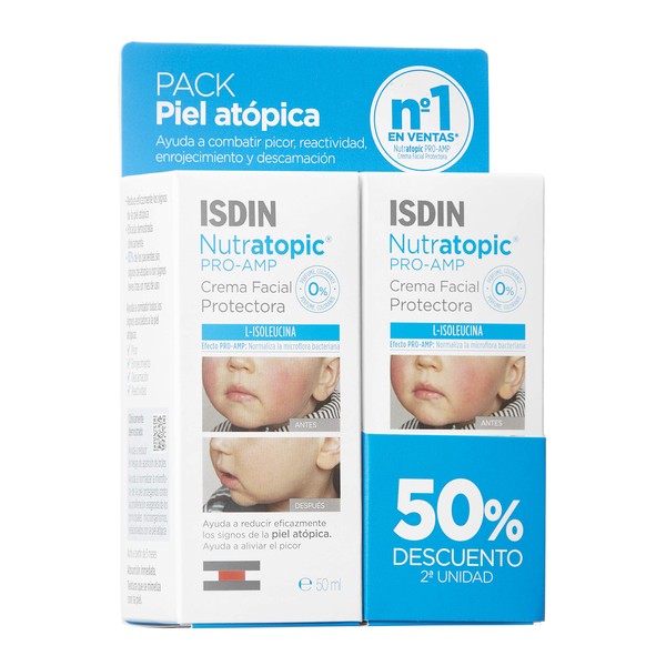ISDIN Nutratopic Pro-Amp Duplo Face Cream for Atopic Skin 50ml