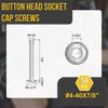 DTGN #4-40x7/8 Button Head Socket Cap Screws - 50Pack -