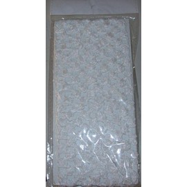 New Headband Sweatband White Crochet (1)
