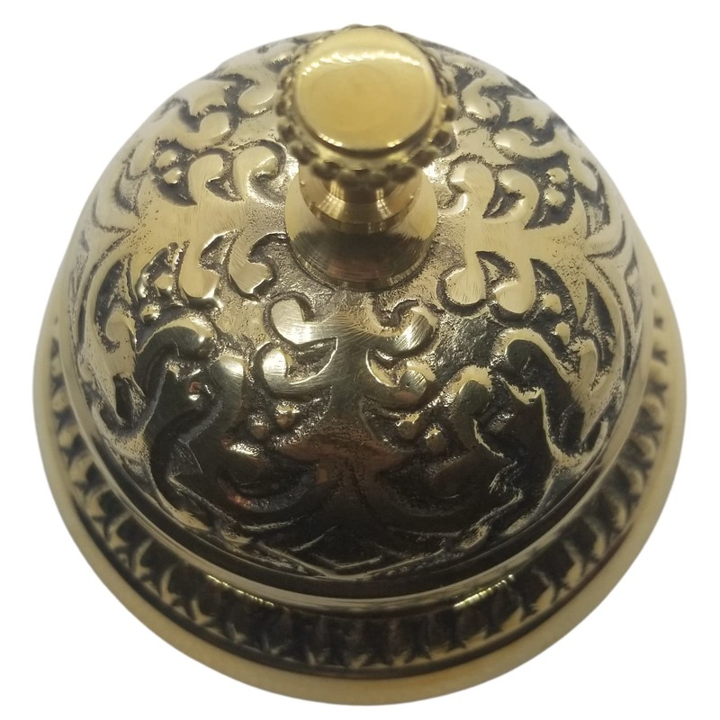 Solid Brass Victorian Style Service Desk Bell